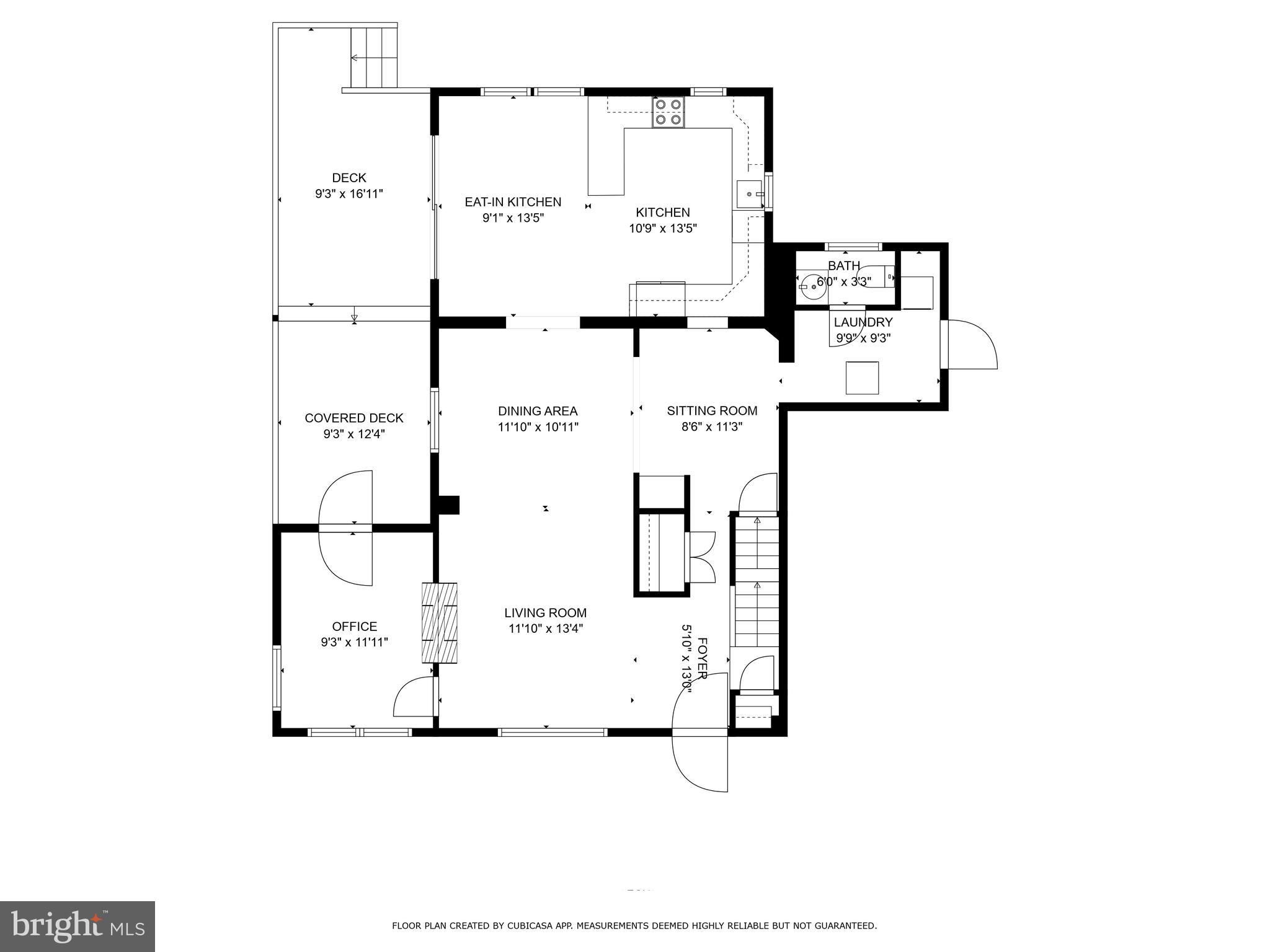 302 Windsor Street Silver Spring, MD 20910 - Photo 53 of 56 Main level floor plan
