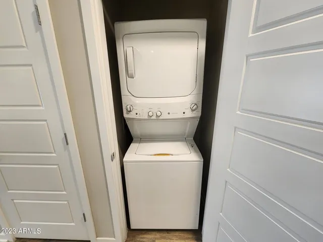 a swimming pool with chairs