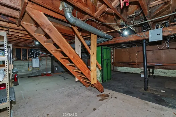 a view of storage and utility room