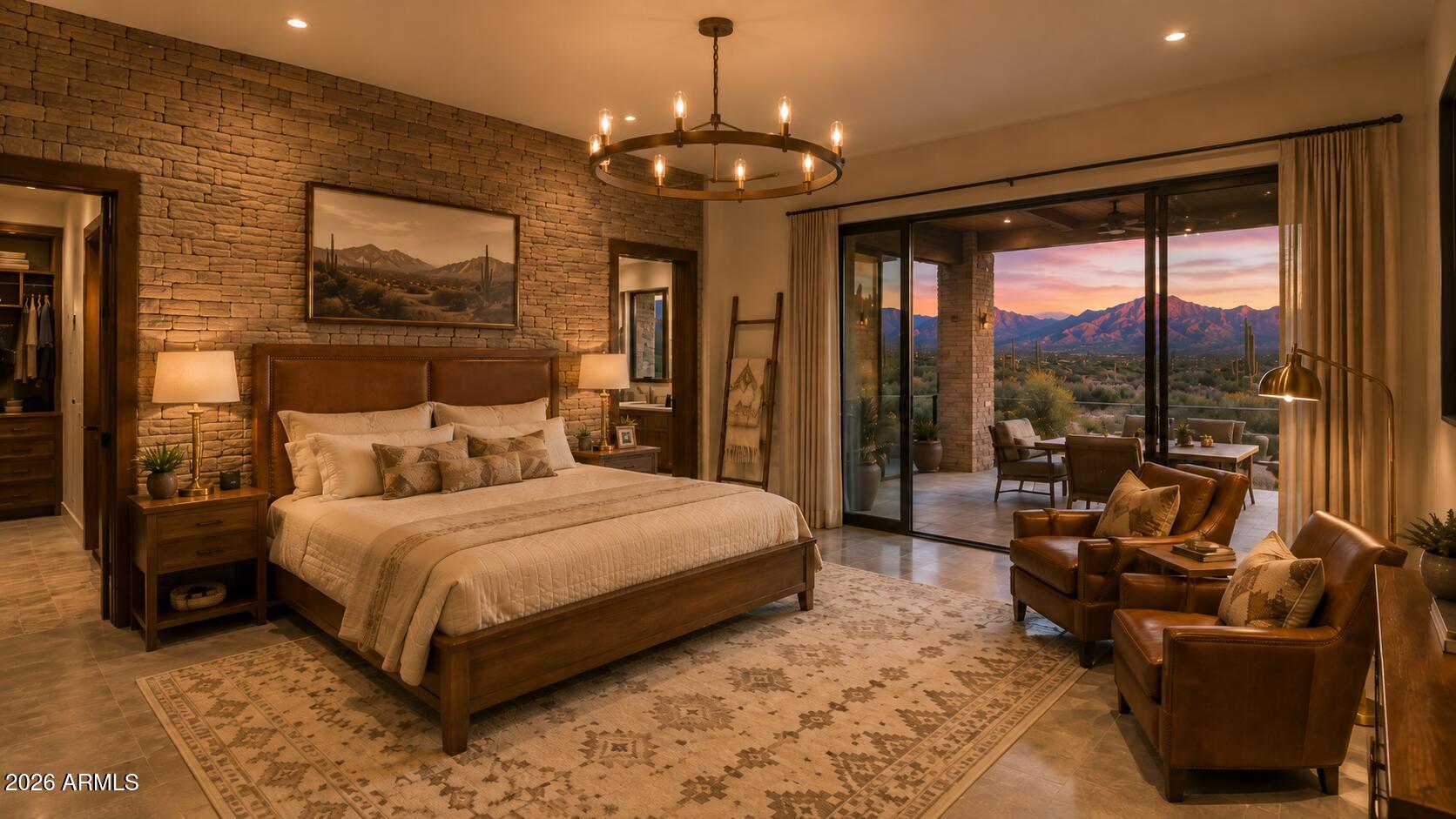 6136 West Alameda Road, Unit 7 Glendale, AZ 85310 - Photo 8 of 16 a bedroom with a large bed and a large window
