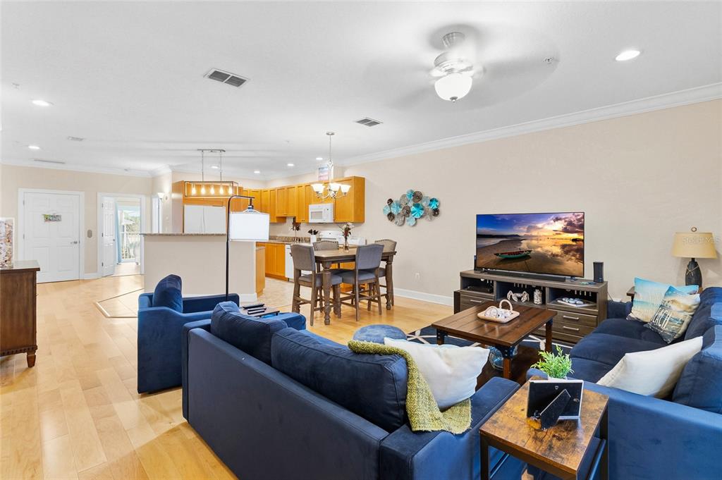 150 164th Avenue Redington Beach, FL 33708 - Photo 11 of 64 a living room with furniture and a flat screen tv
