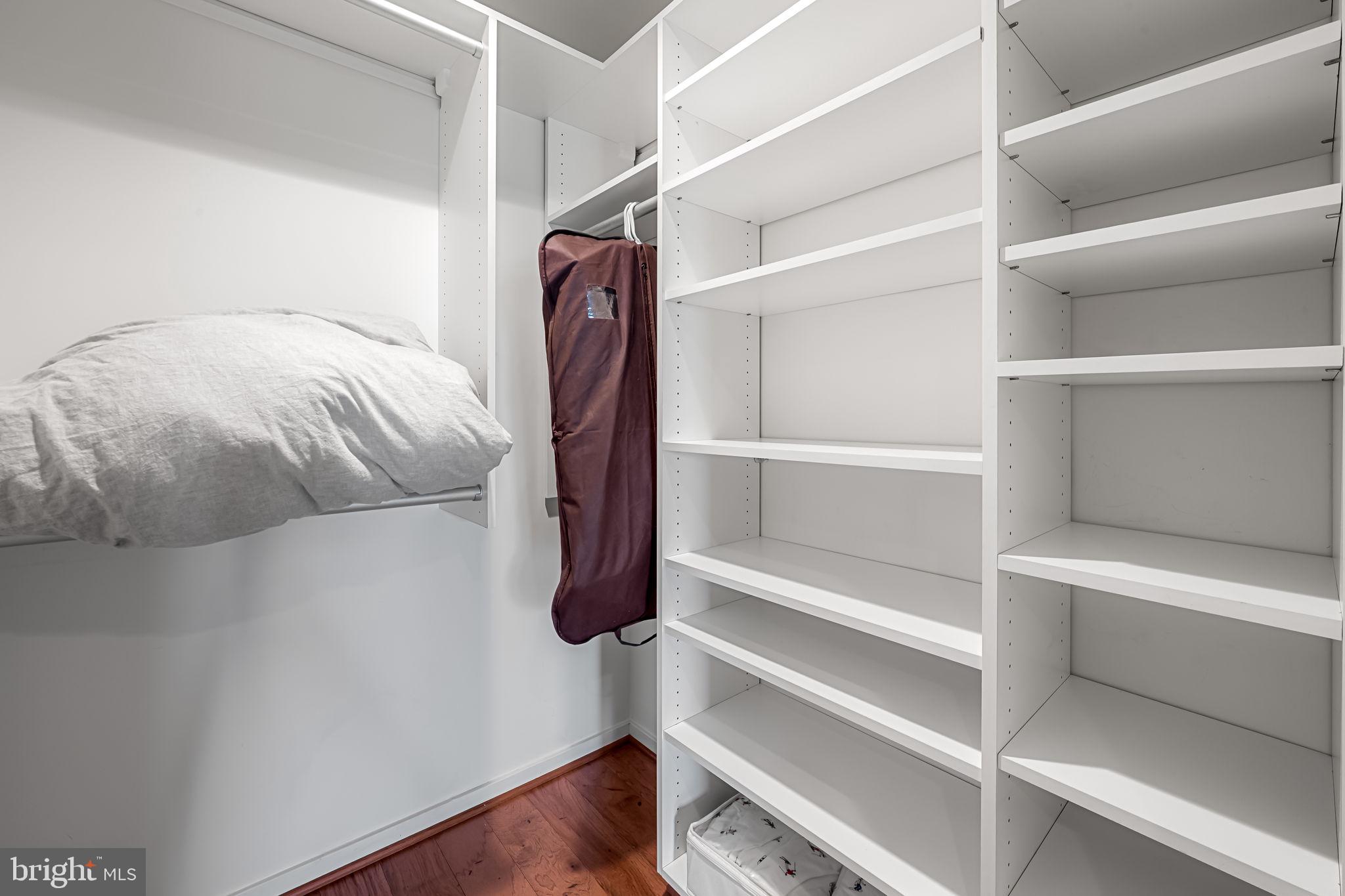 1200 Steuart Street, Unit 425 Baltimore, MD 21230 - Photo 16 of 33 a view of walk in closet with empty racks
