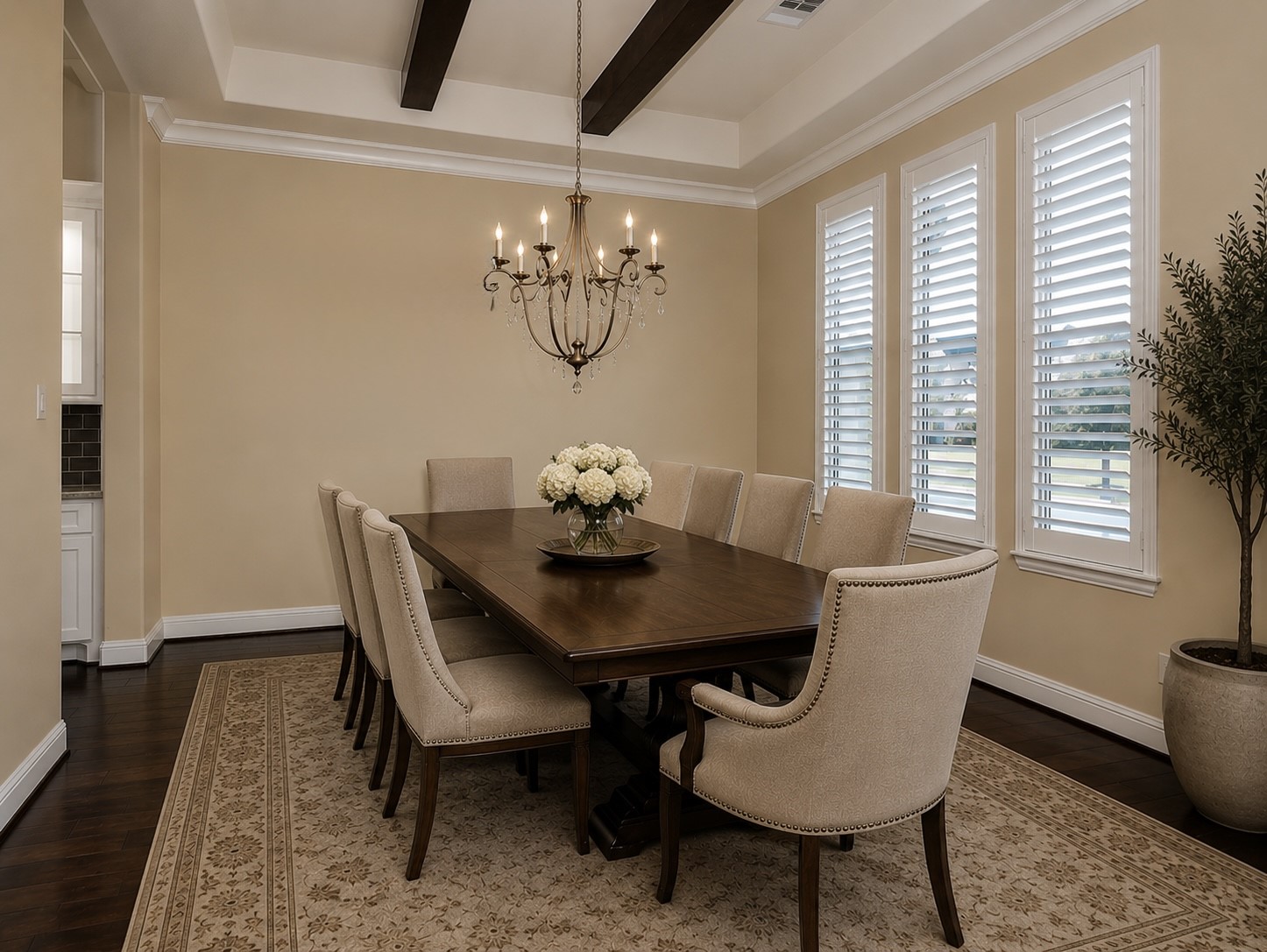 330 Mill Creek Road Pinehurst, TX 77362 - Photo 4 of 36 a view of a dining room with furniture window and wooden floor
