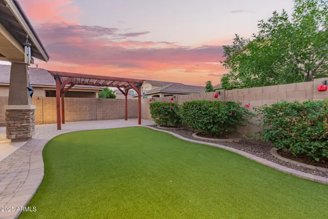 a view of a porch with a backyard