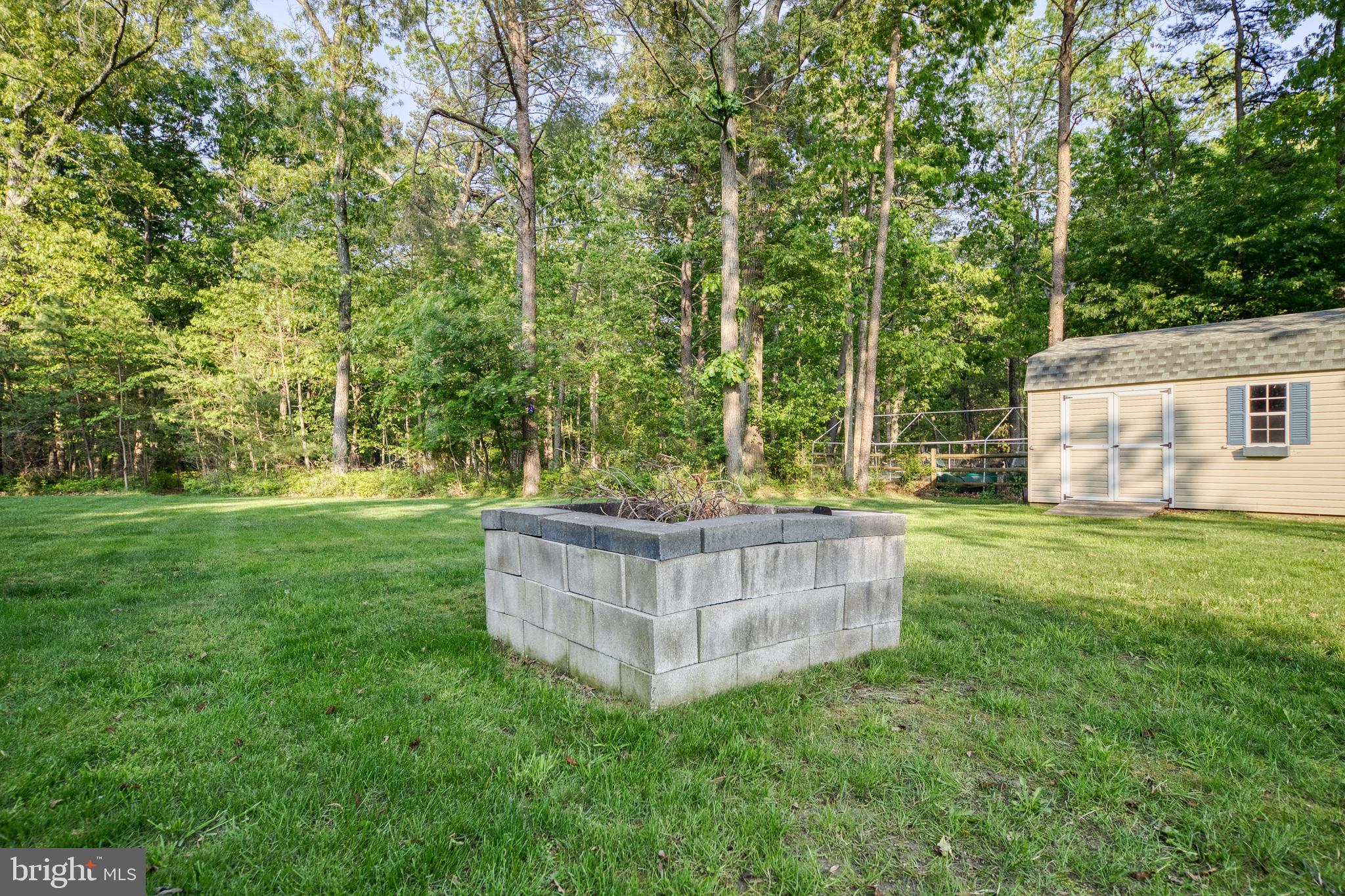 829 McKendimen Road Shamong, NJ 08088 - Photo 62 of 64 Back Yard Firepit