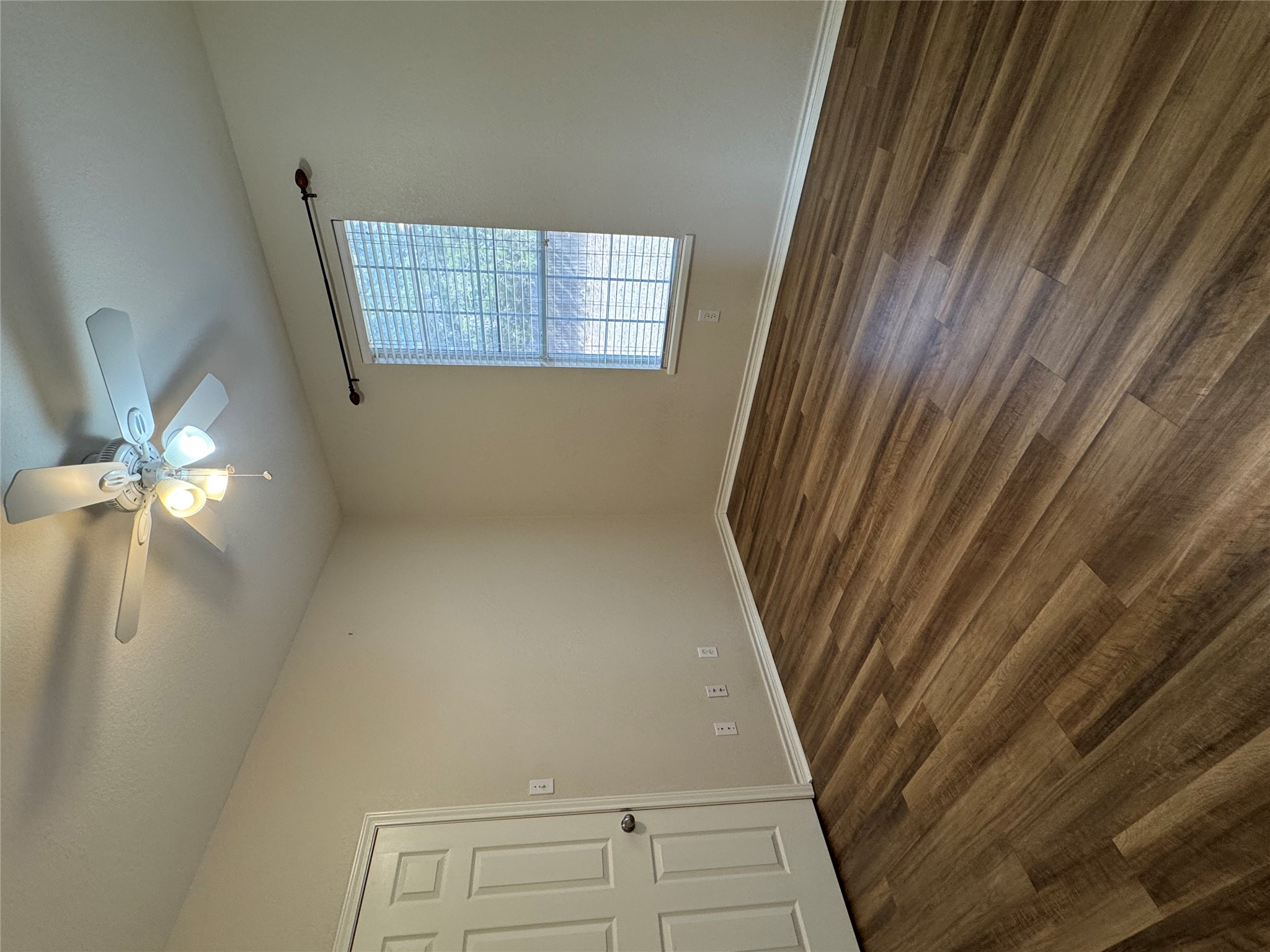 600 Grand Prairie Circle Dripping Springs, TX 78620 - Photo 22 of 29 Fourth Bedroom with dark wood finished floors and a ceiling fan