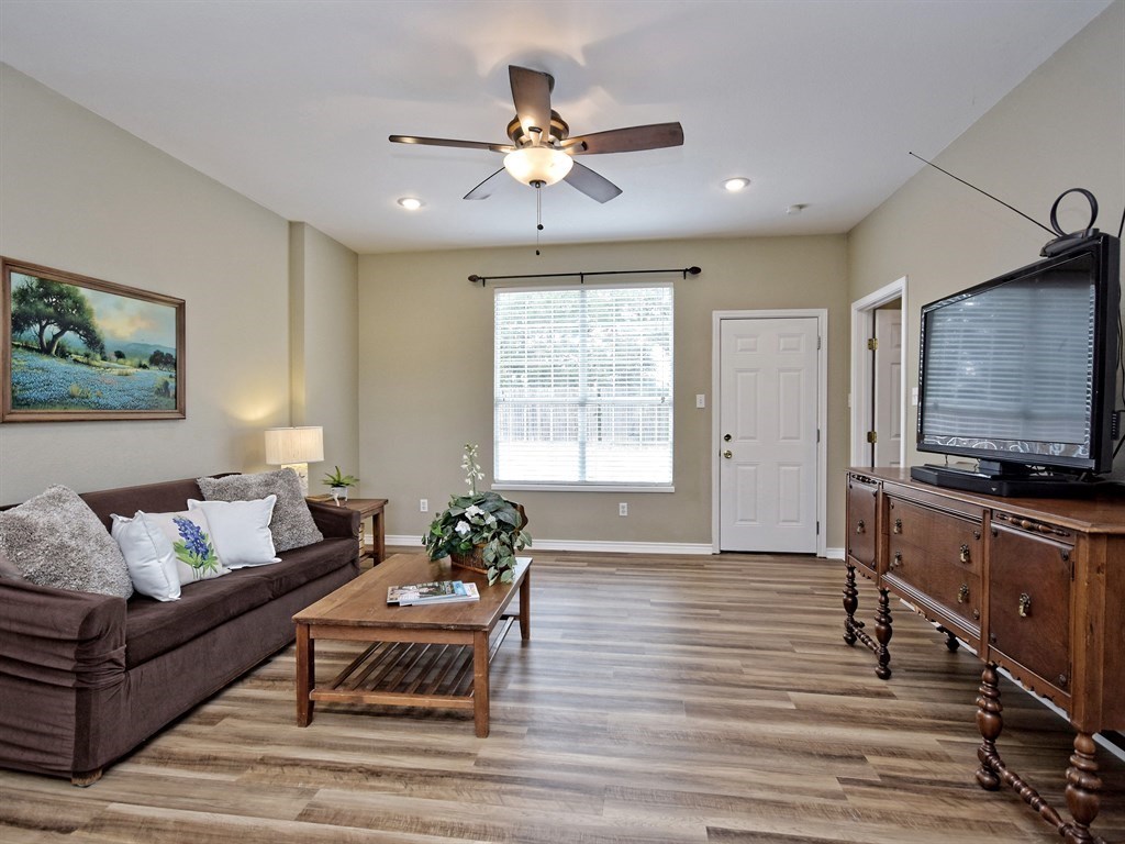 600 Grand Prairie Circle Dripping Springs, TX 78620 - Photo 5 of 29 Living room looking towards the back door