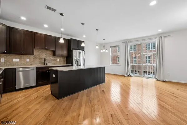 an empty room with an entryway