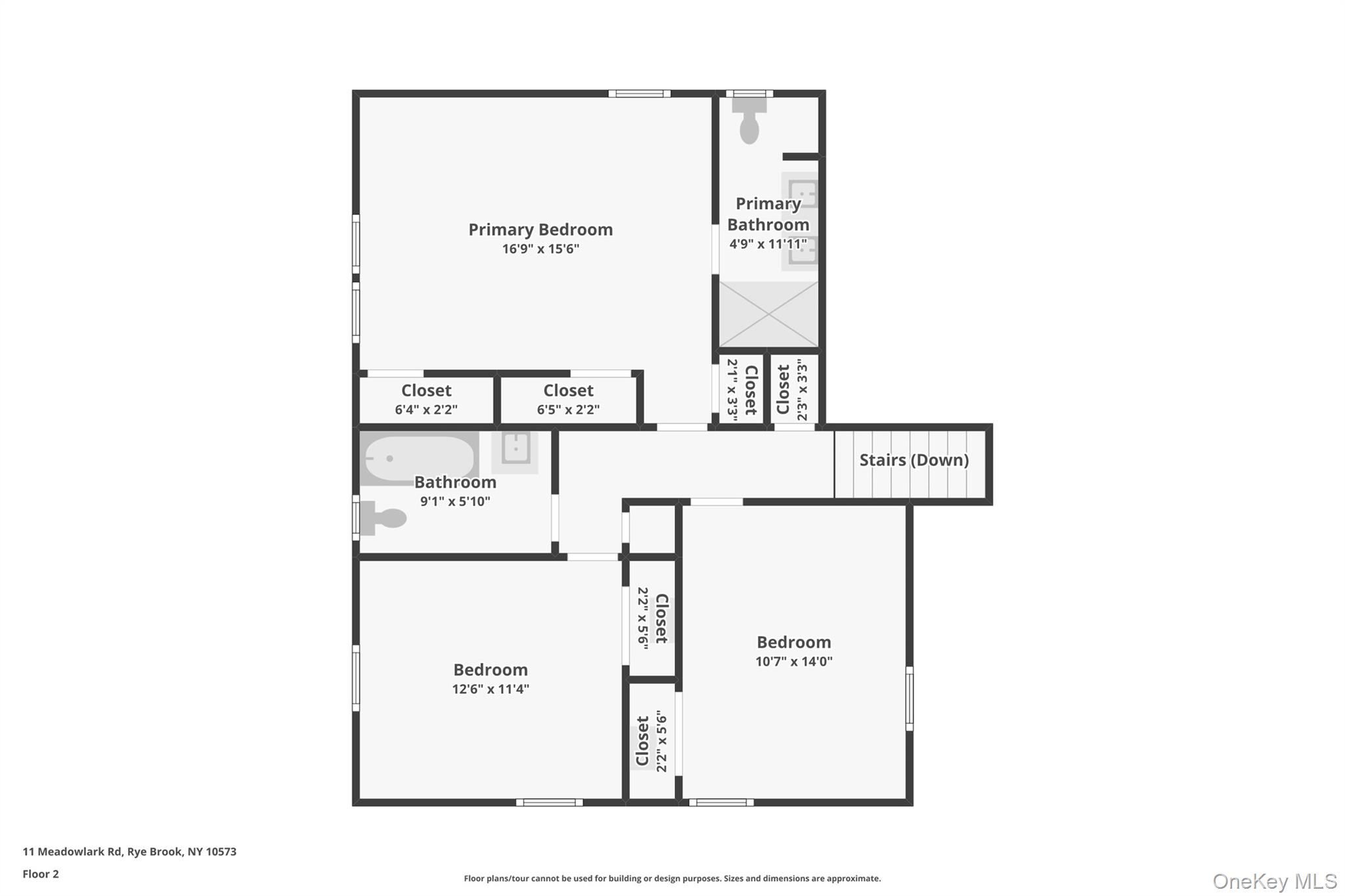 11 Meadowlark Road Rye Brook, NY 10573 - Photo 32 of 34 Floorplan 2nd floor