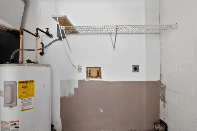 a view of a storage & utility room