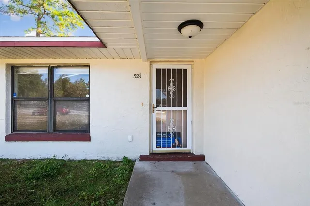 a view of an entryway door