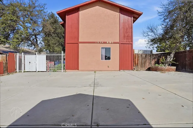 a backyard of a house