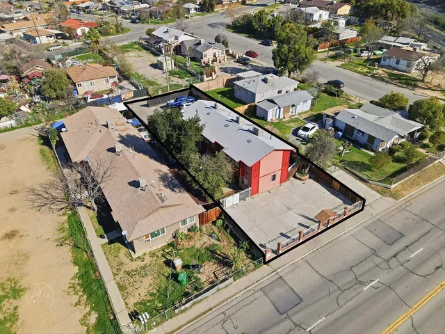 an aerial view of a city