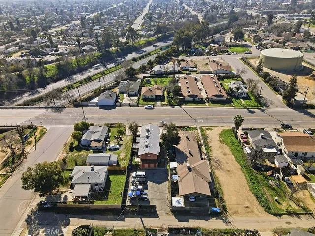 an aerial view of a city