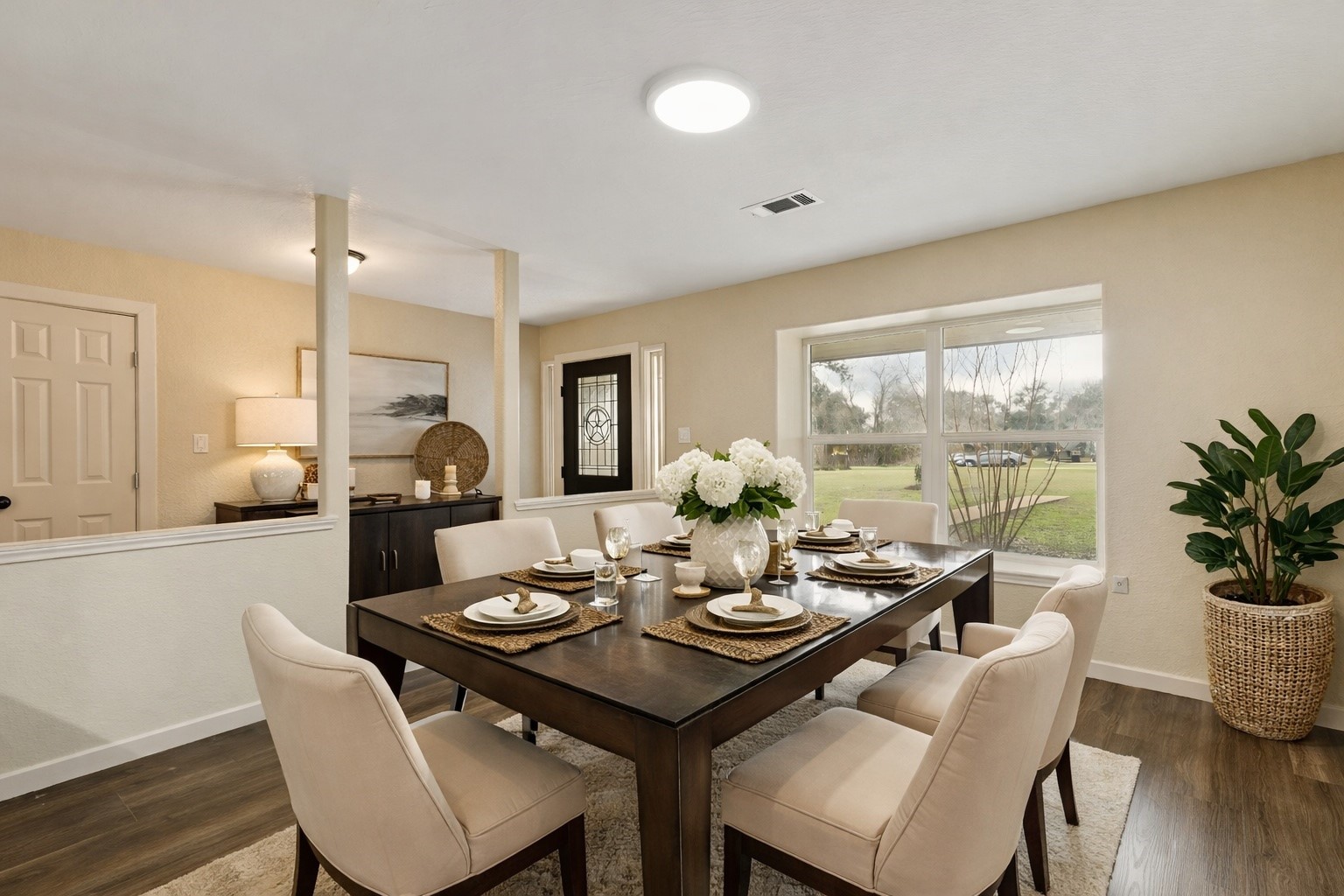 185 Hunters Lane Sweeny, TX 77480 - Photo 2 of 22 a dining room with furniture window and wooden floor