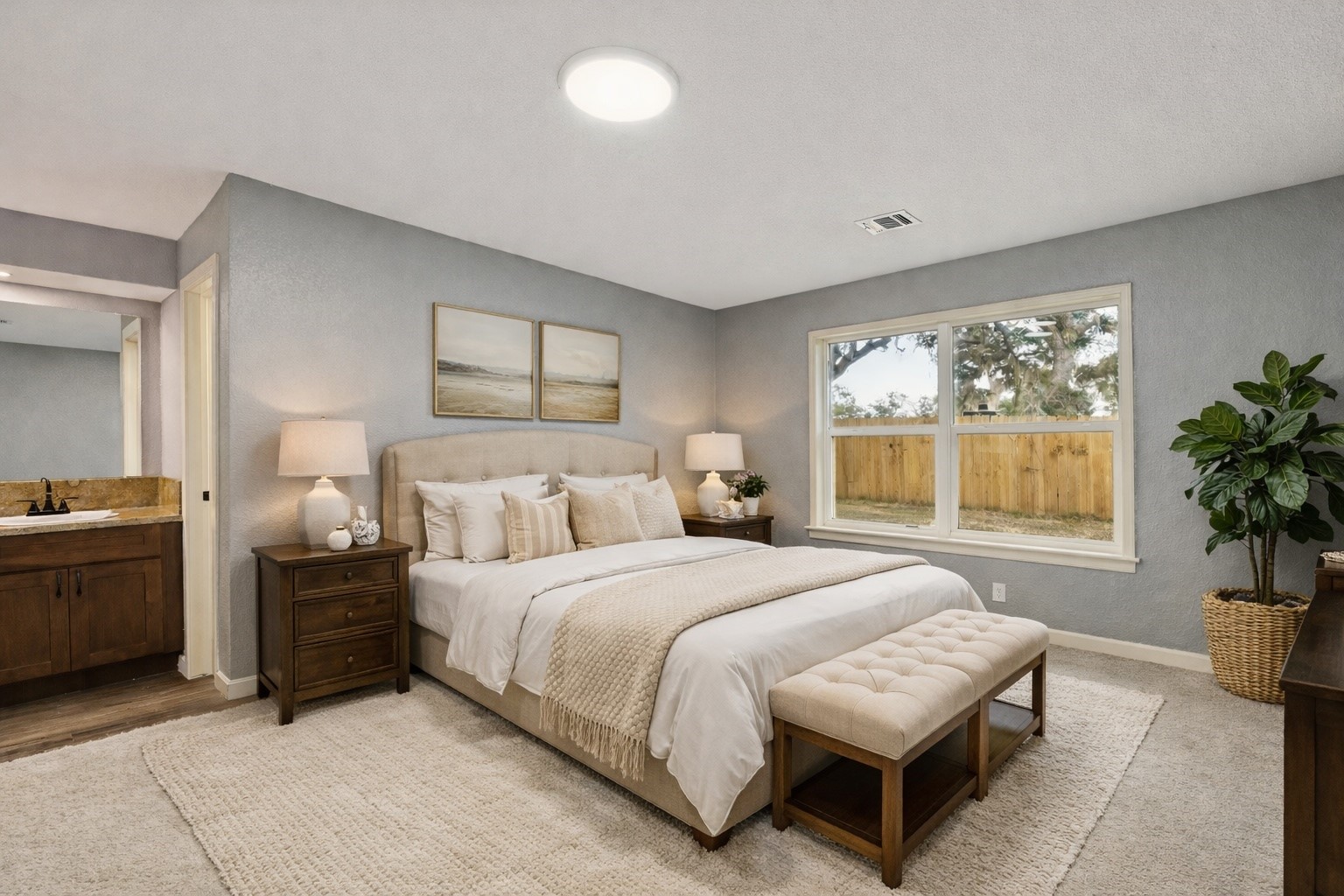 185 Hunters Lane Sweeny, TX 77480 - Photo 8 of 22 a bedroom with a bed and a couch