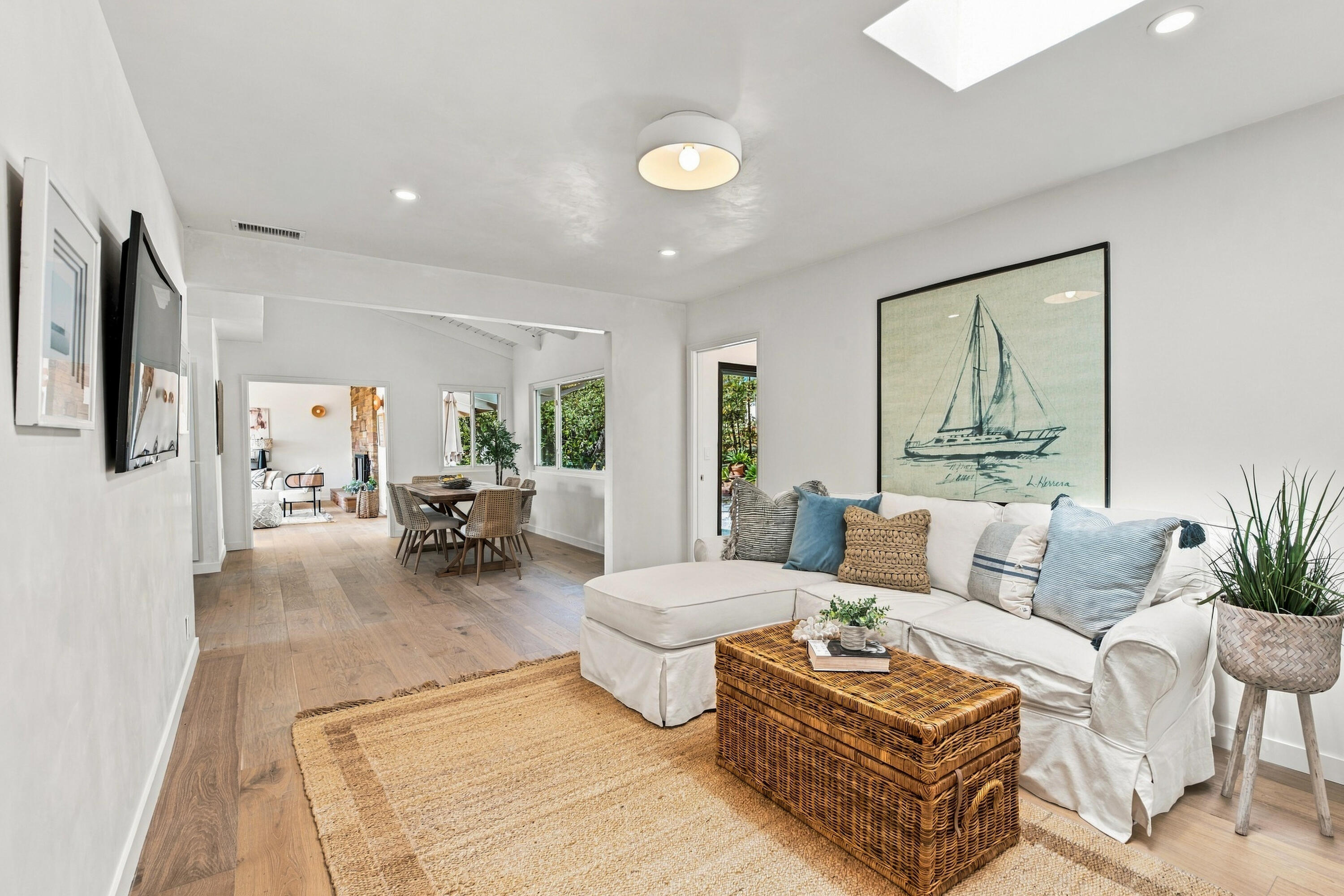 975 Tornoe Road Santa Barbara, CA 93105 - Photo 21 of 27 Den towards Dining & Living Rm