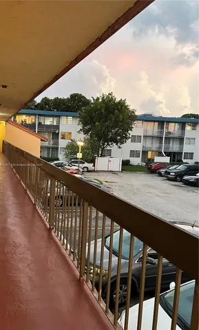 a city view from a balcony