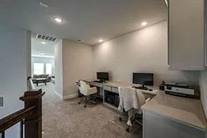 a view of workspace with furniture