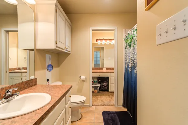 an aerial view of residential house with outdoor space