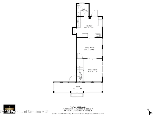$1,375 | Undisclosed Address, Scranton, PA 18509