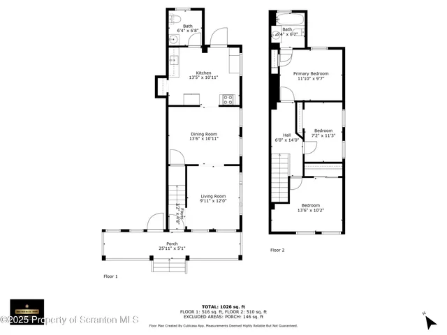 $1,375 | Undisclosed Address, Scranton, PA 18509