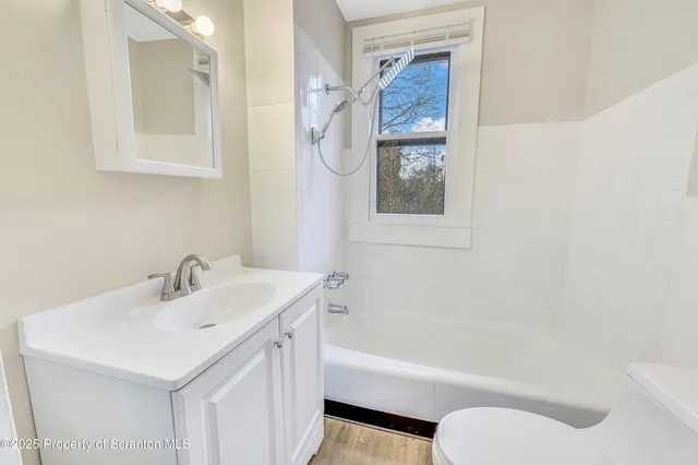 a bathroom with a sink a toilet and a bathtub