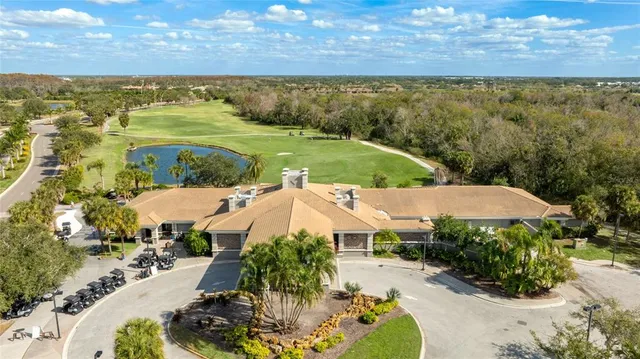 a view of a park with slide