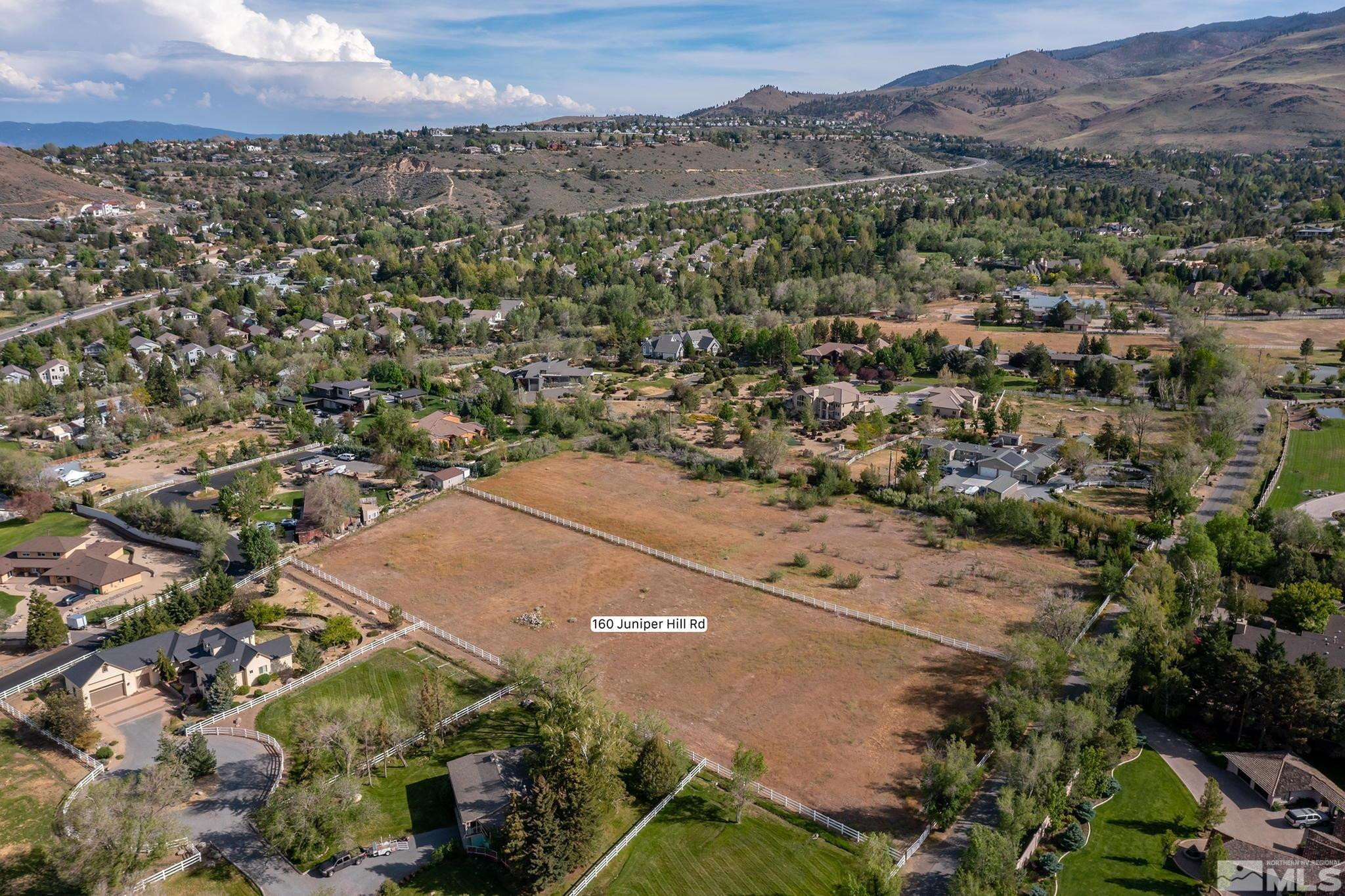 160 Juniper Hill Road Reno, NV 89519 - Photo 11 of 11 an aerial view of residential houses with outdoor space