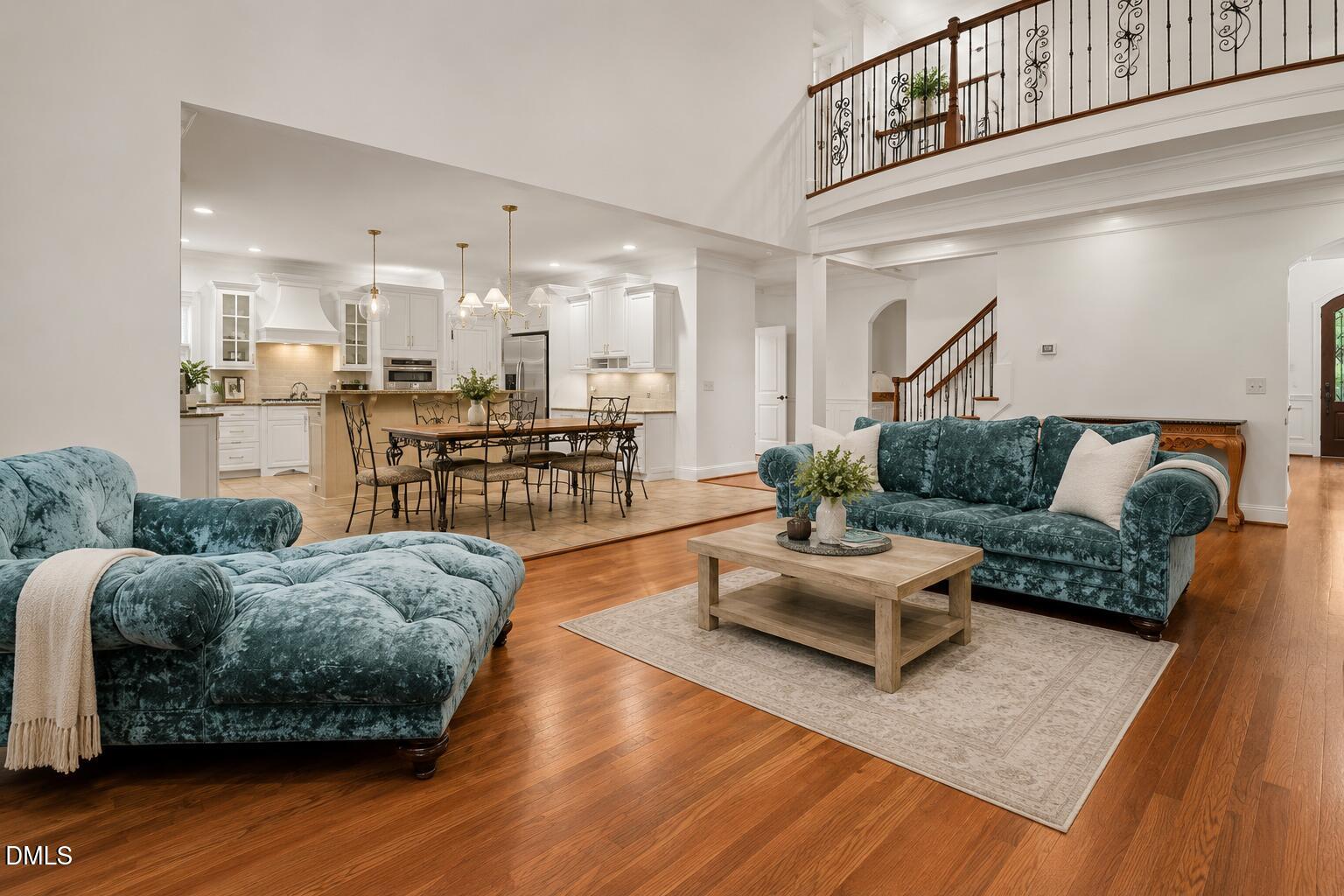 1729 Frenchwood Drive Raleigh, NC 27612 - Photo 5 of 46 a living room with furniture and wooden floor