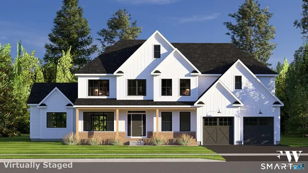 a view of a yard in front of house