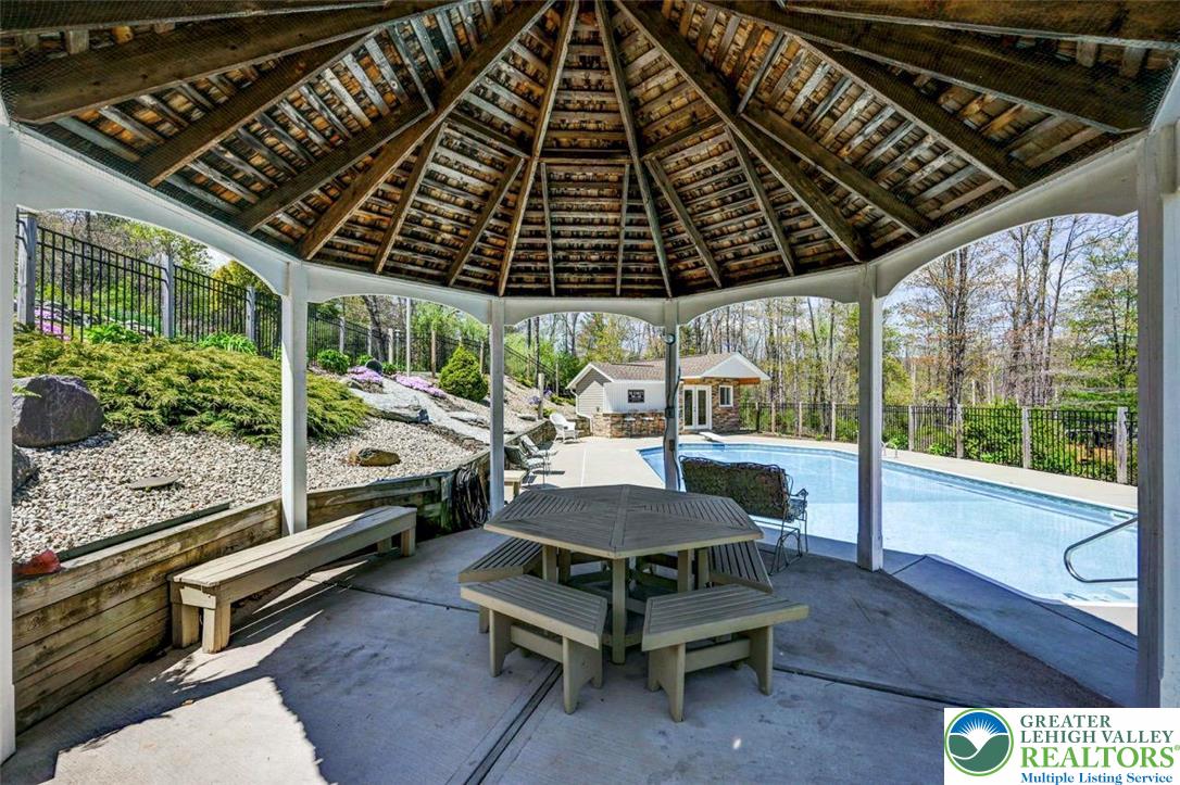 1284 Burger Hollow Road Effort, PA 18330 - Photo 84 of 100 Custom Pool Side Pavilion