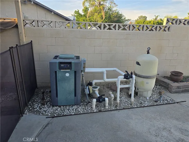 a outdoor space with furniture