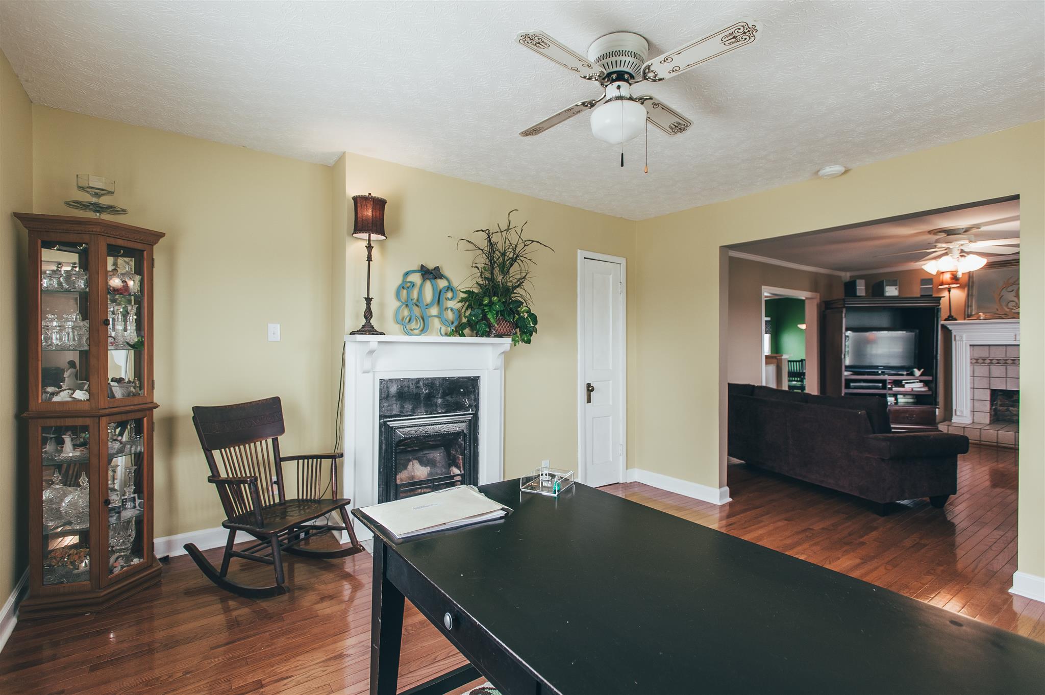 498 Canoe Branch Road Castalian Springs, TN 37031 - Photo 5 of 30 a living room with furniture and a fireplace