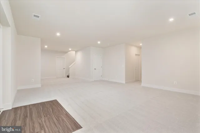 a view of a park with slide