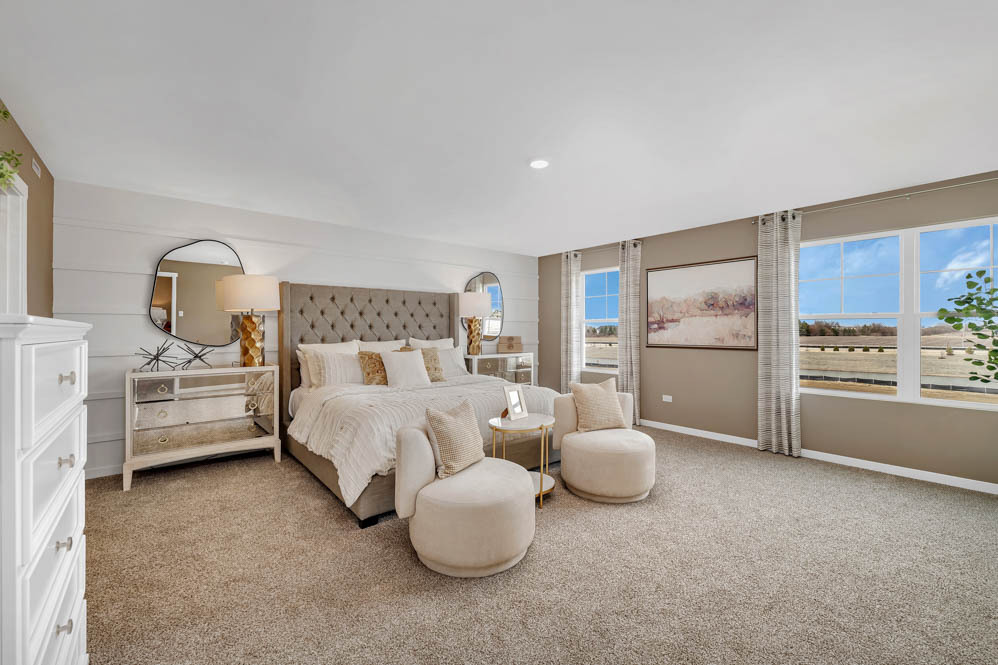 2459 Scribe Street Oswego, IL 60543 - Photo 14 of 27 a bed room with furniture and a large window