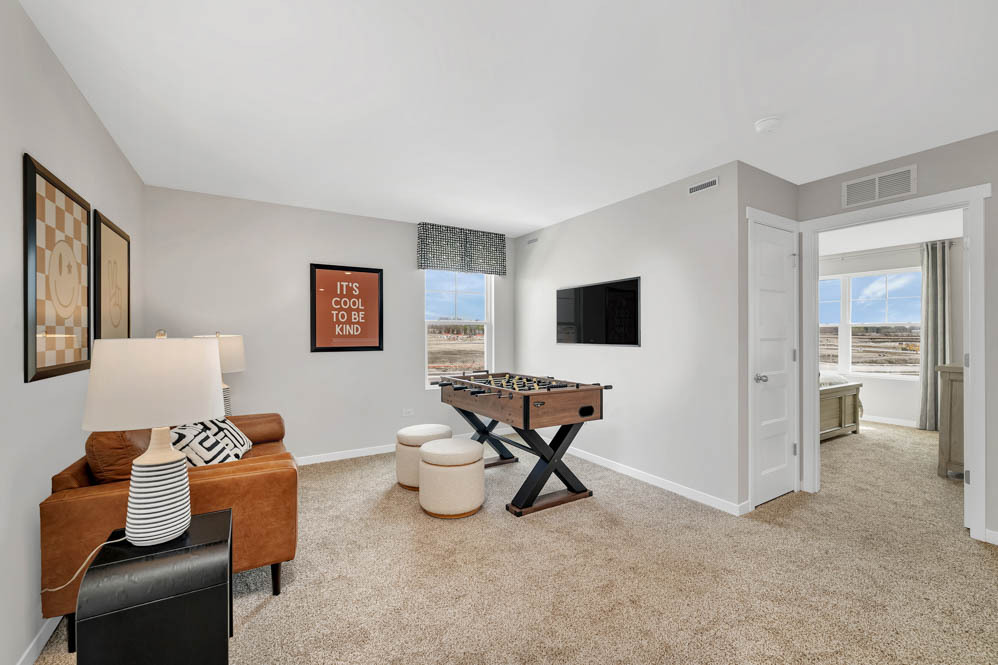 2459 Scribe Street Oswego, IL 60543 - Photo 20 of 27 a living room with furniture and a flat screen tv