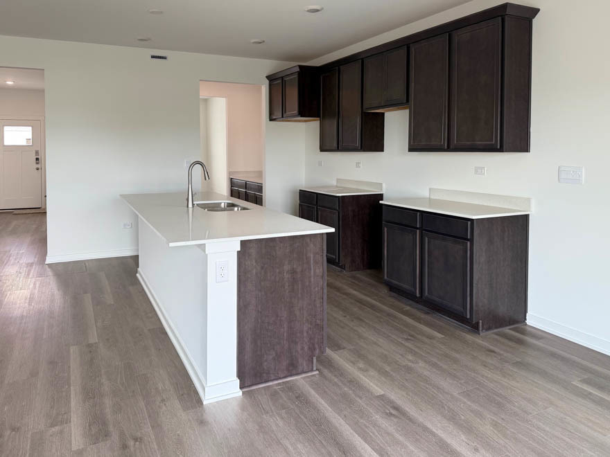 2459 Scribe Street Oswego, IL 60543 - Photo 6 of 27 a kitchen with a sink a stove and cabinets