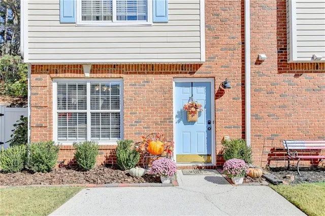 a front view of a house