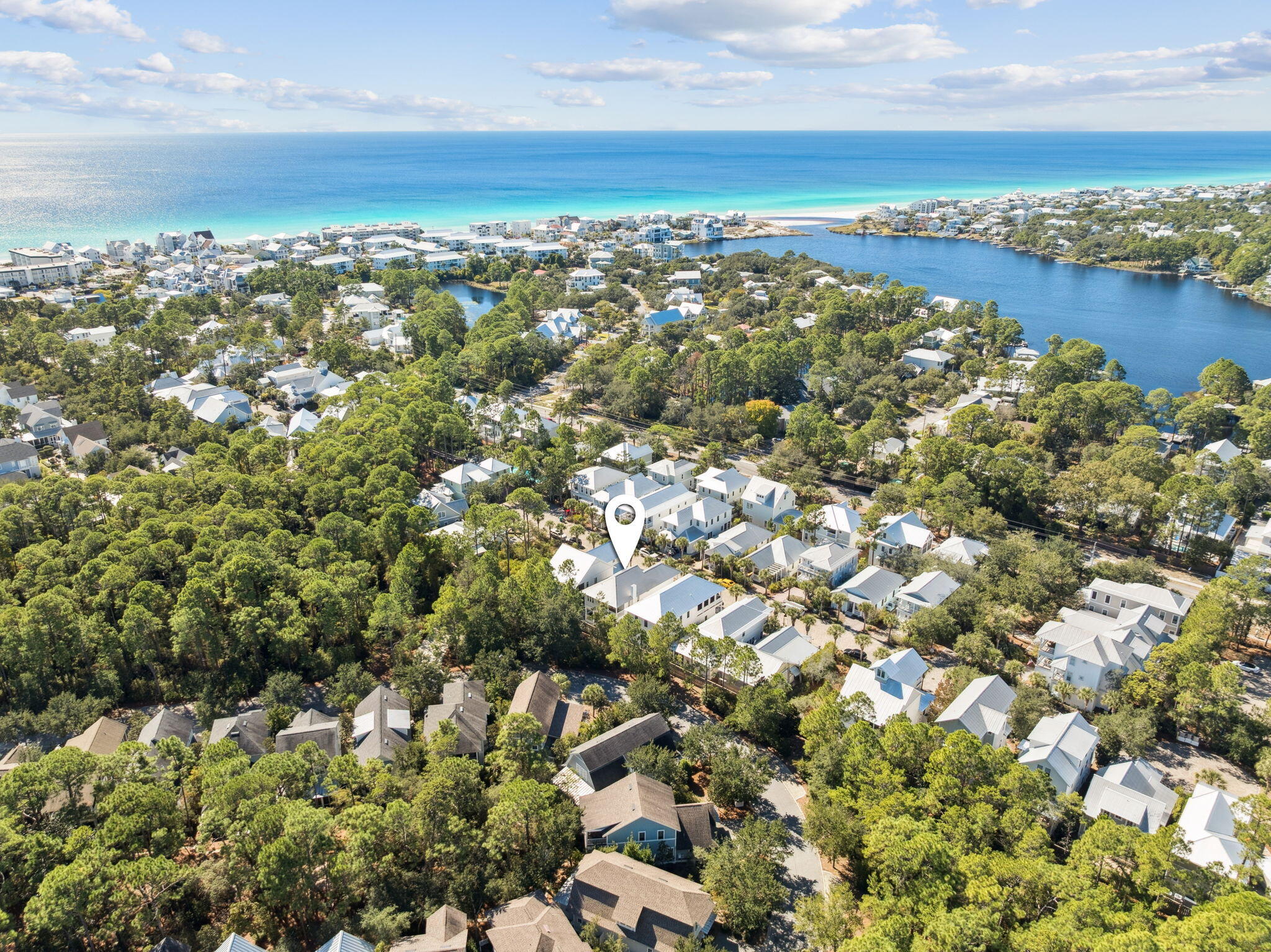 83 Eastern Lake Court Santa Rosa Beach, FL 32459 - Photo 2 of 40 Fly Over with Marking