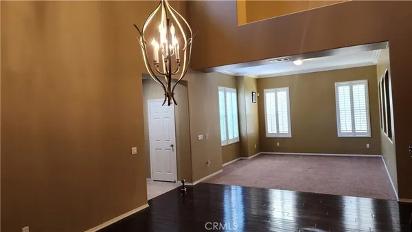 a view of livingroom with furniture and wooden floor