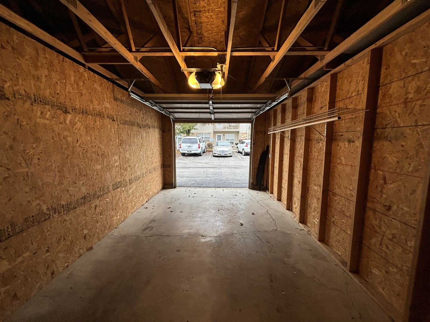 a view of empty room with windows