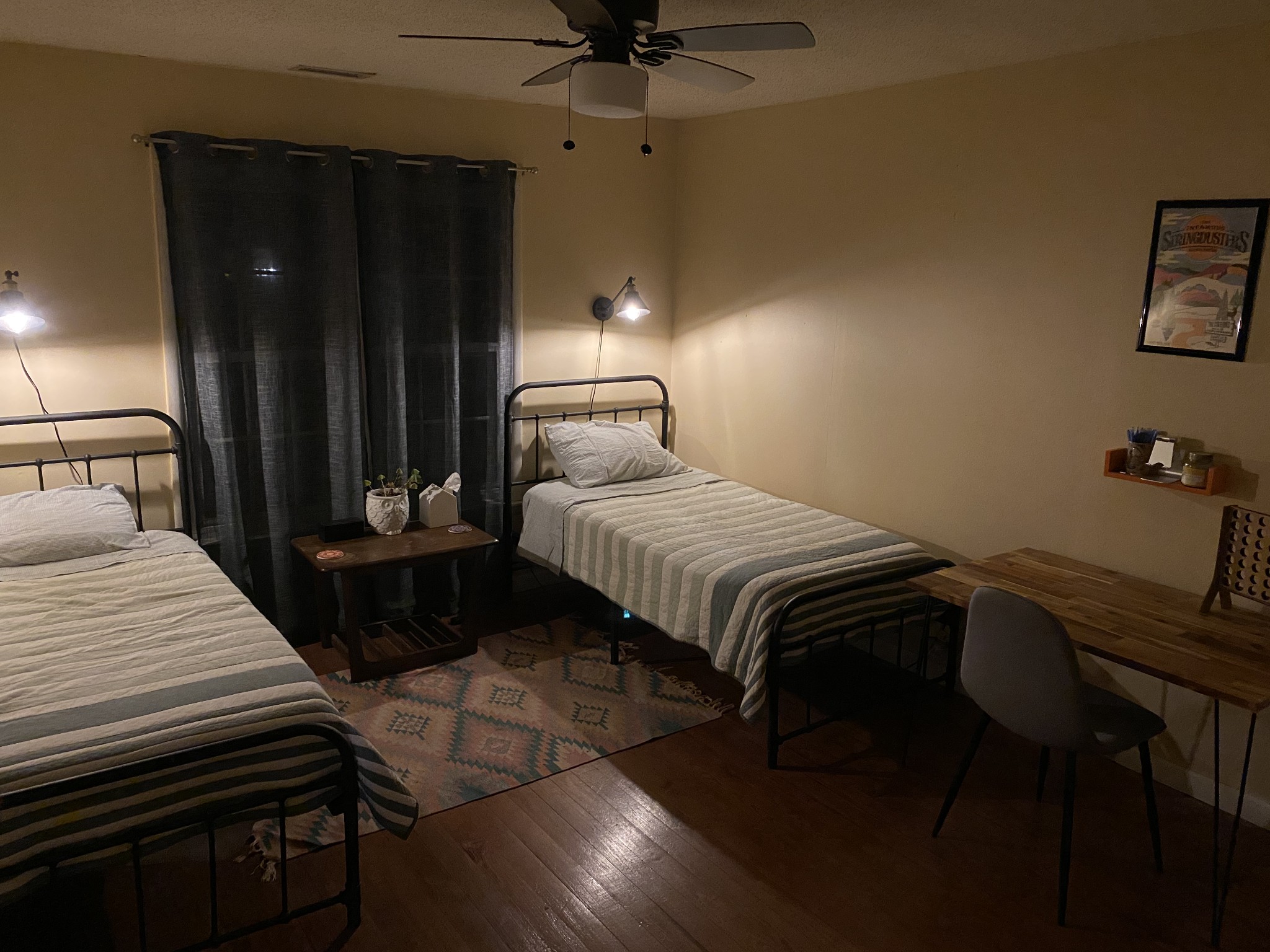 3104 Highway 41 Pelham, TN 37366 - Photo 12 of 16 a bedroom with a bed and a ceiling fan