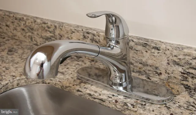 a close view of sink
