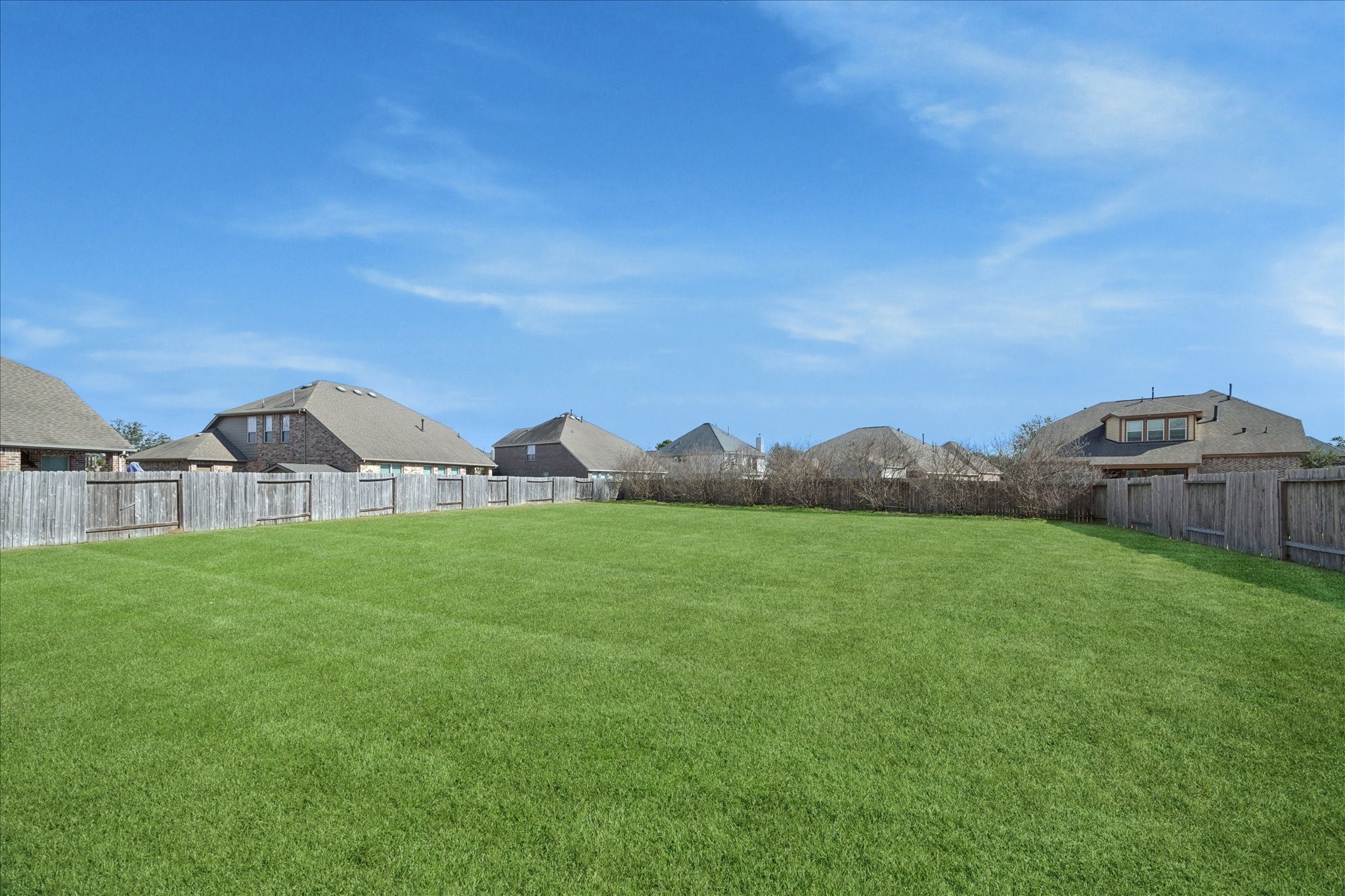 4615 Verbena Valley Way Spring, TX 77388 - Photo 24 of 25 This back yard size is amazing; did you say you need room to spread out? Here it is! The chaste trees lining the back of the fence bloom beautifully spring through summer.
