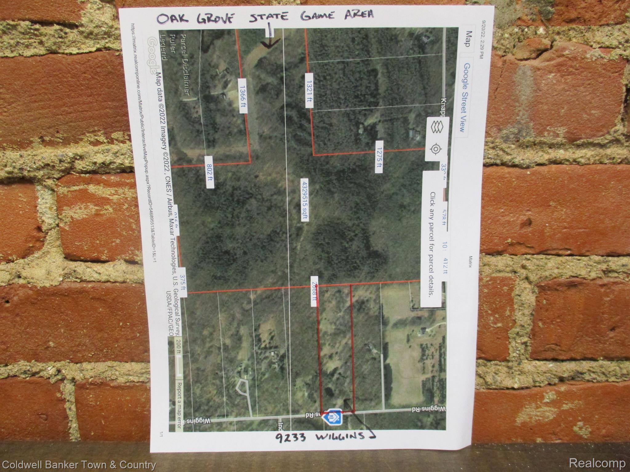 9233 Wiggins Road Howell, MI 48855 - Photo 26 of 28 Aerial View of !0 acres with 100 acres for