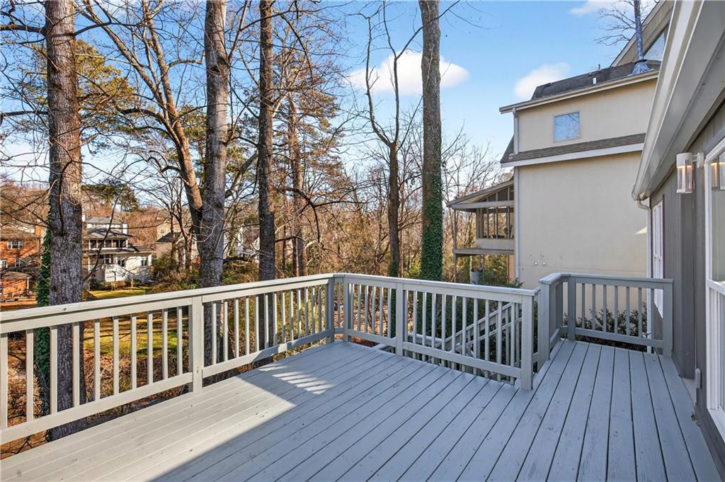 Undisclosed Address Brookhaven, GA 30319 - Photo 29 of 63 a view of wooden deck