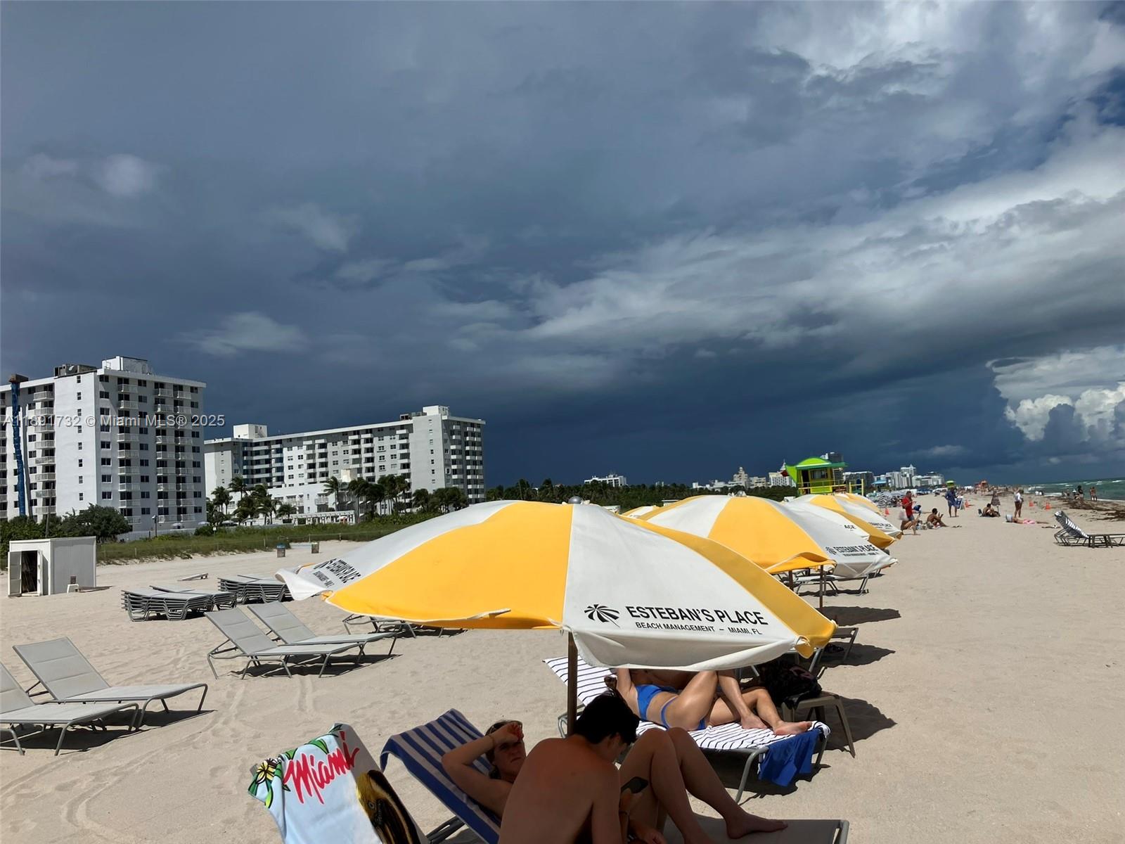 335 Ocean Drive, Unit 306 Miami Beach, FL 33139 - Photo 29 of 34 a view of swimming pool with outdoor seating and city view