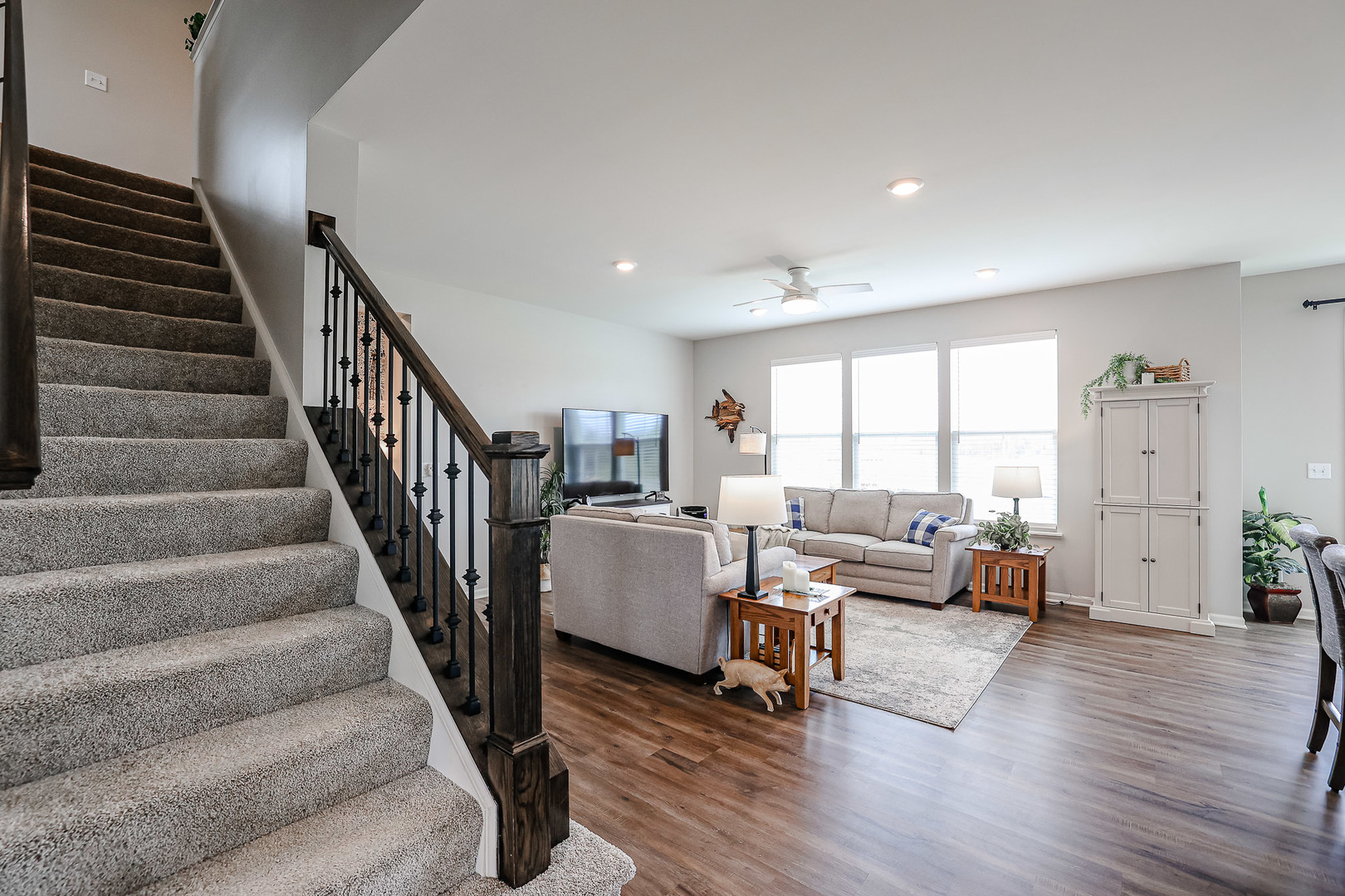 216 North Barry Road South Elgin, IL 60177 - Photo 5 of 50 a living room with furniture and wooden floor