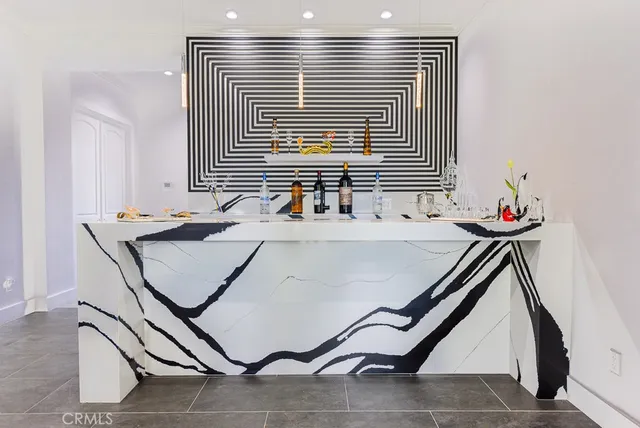 a dining room with table